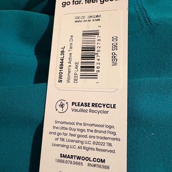 NWT Smartwool W Active Tank Dress - Picture 5 of 6